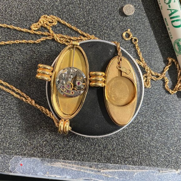 Vintage 1950's Earnest Borel Pendant Watch - Picture 7 of 7